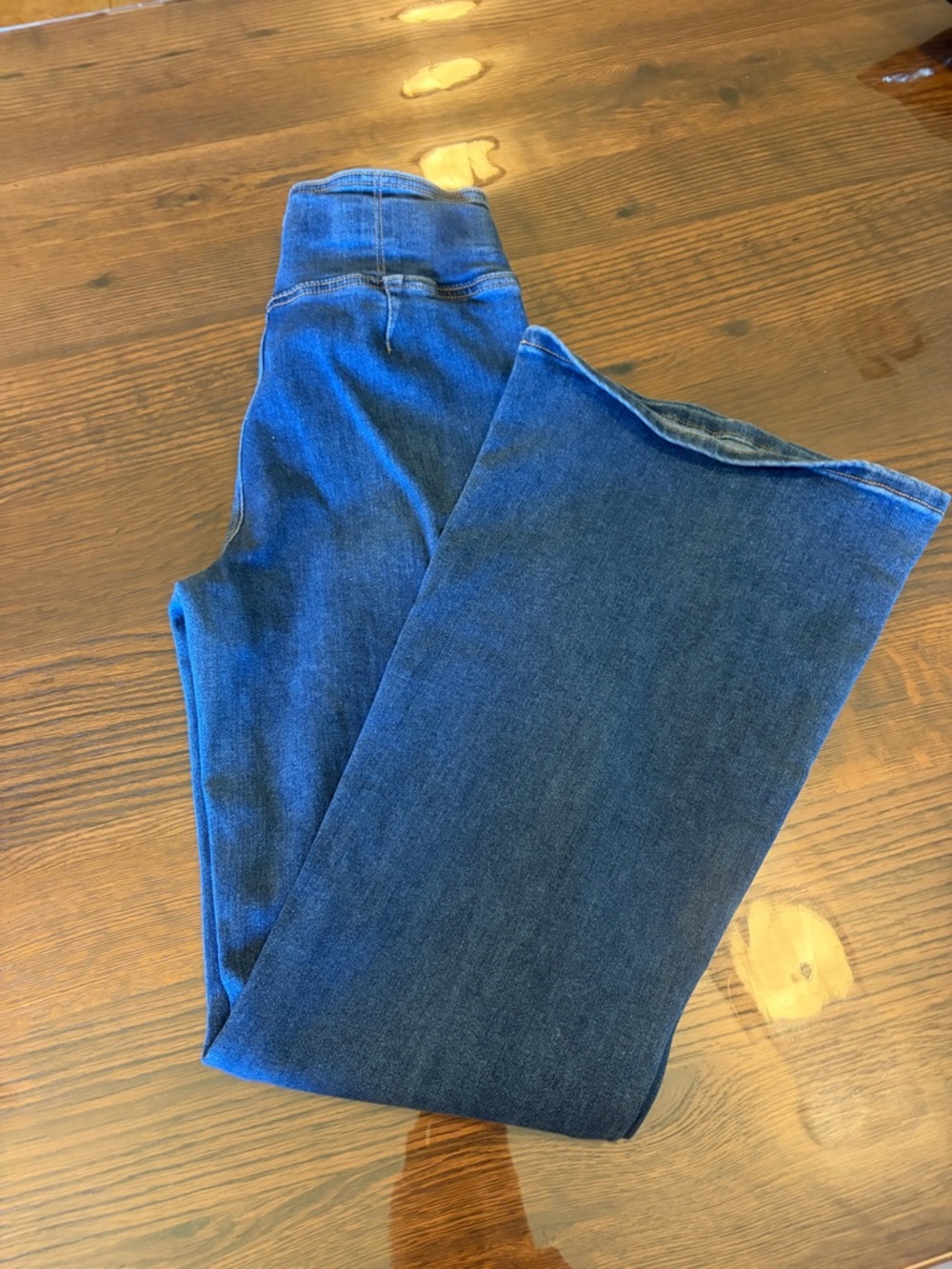 Blue Women's Flare Jeans - Classic Wide Leg